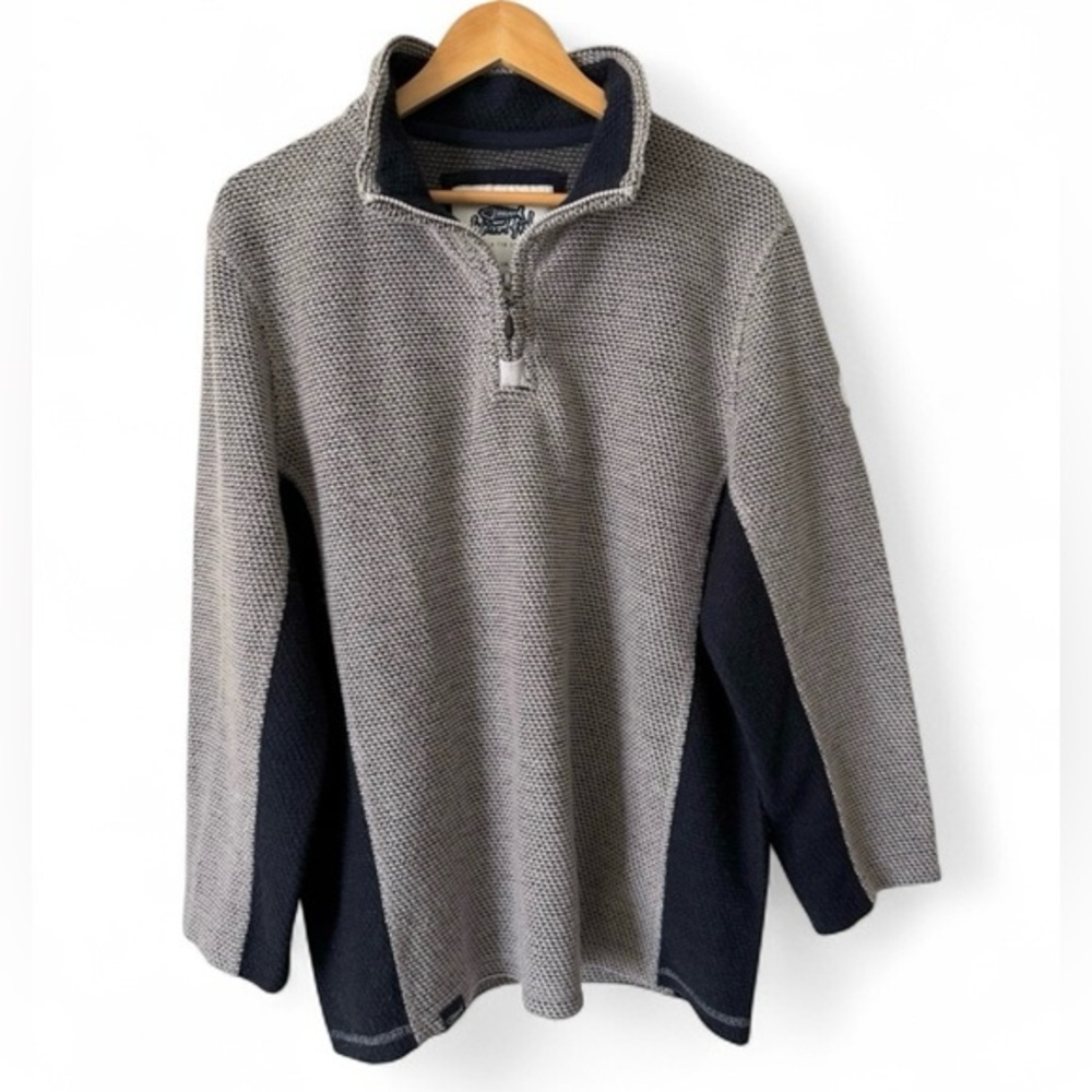 NWOT WEIRD FISH‎ QUARTER ZIP PULL OVER MENS SIZE LARGE